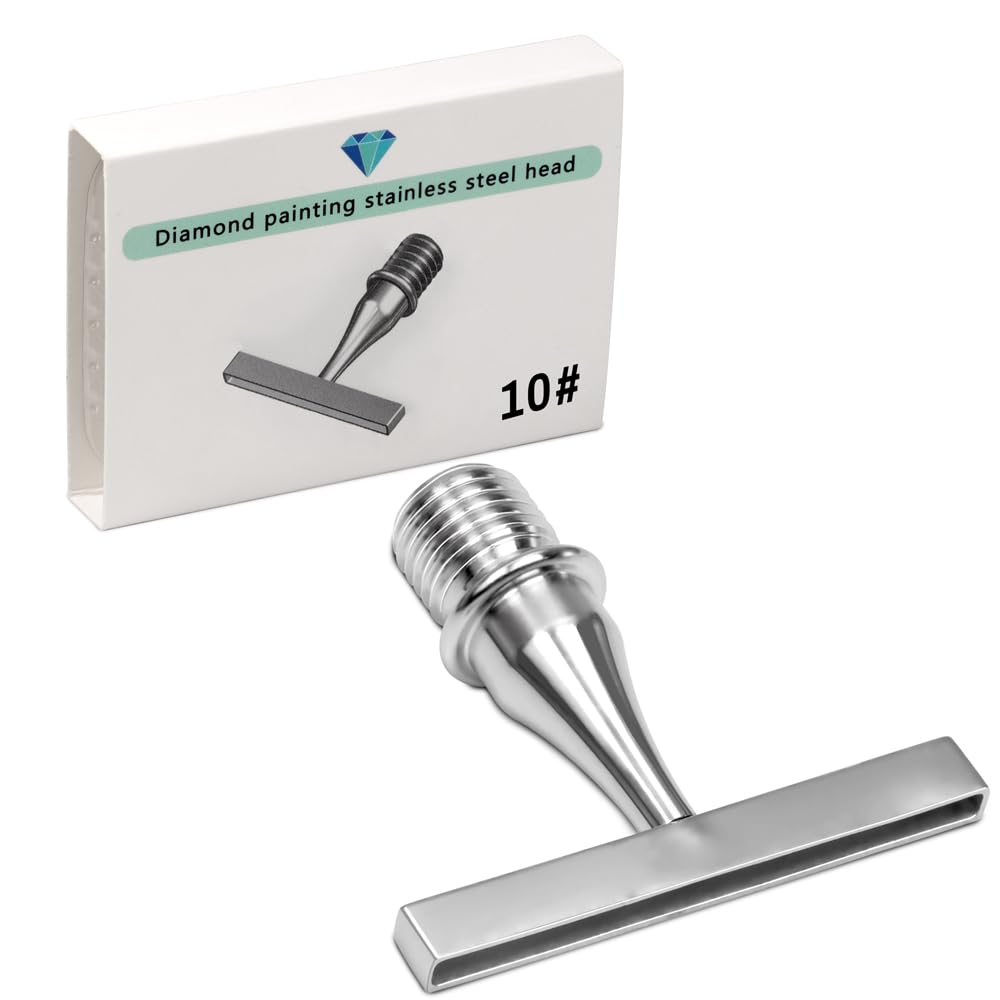 Thin Version Stainless Steel Diamond Painting Art Drilling Tips Nibs Placers Tool Accessories 10 Beads-image-20