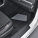 BDK Advanced Performance Black & Gray Charcoal Car Seat Covers & Heavy Duty Rubber Floor Mats Combo (w/Motor Trend 2-Tone Mats)
