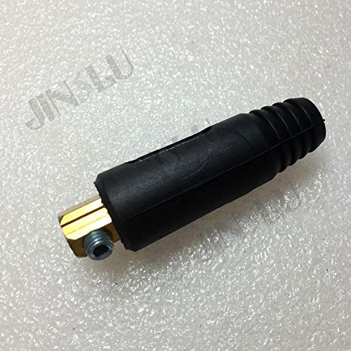Gimax 100 SETS of Quick Fitting Cable Connector DKZ10-25+EDKL10-25 Welding Machine Copper Joint Adapter - (Color: Black)