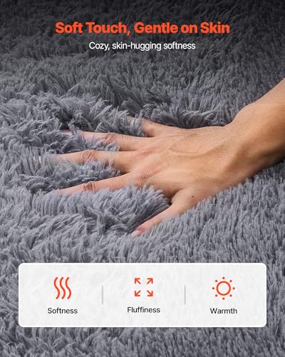 Tapete Plush Indoor 8x10 ft Gris VEVOR miniatura 7