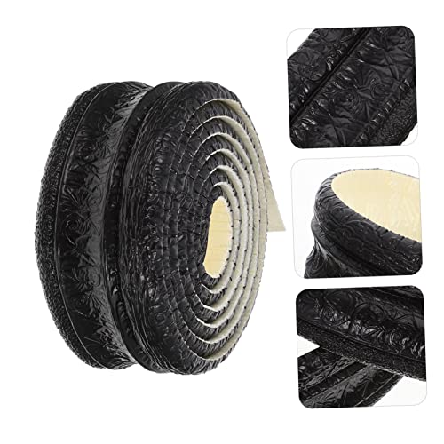 Generic 5 Peças Adesivo De Parede Linha De Cintura Tira De Borda De Parede Papel De Parede Preto Tel