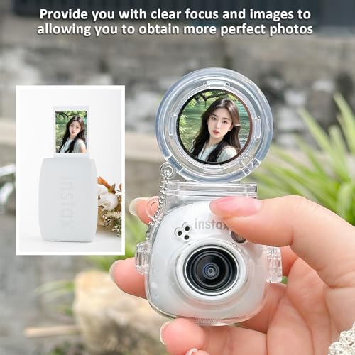 Funda transparente y trípode negro para cámara Instax Mini Pal miniatura 5