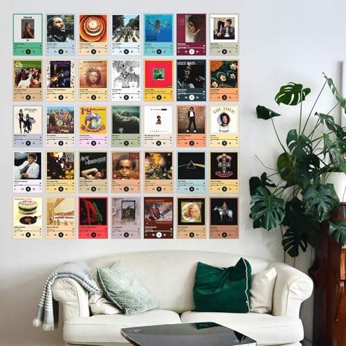 Image of Wallgasm paper Rock Band Posters - Set of 54, 4 x 6 Inches Posters Rock Band Posters Music Posters Mini Poster Set Collage Kit