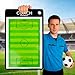 OFYDNR Magnetic Soccer Coaching Board - Double-Sided Soccer Clipboard for Coaches, Dry Erase Coaches Clipboard Kit, Professional Tactical Whiteboard for Strategy & Training Ideal Coach Gift