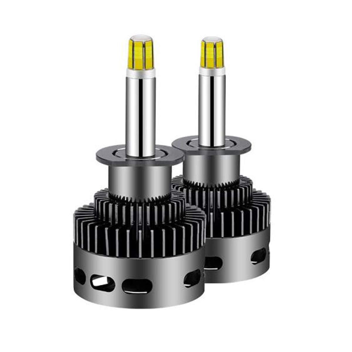 X8 Csp 6 Lados Led Faros Bombillas H1 H7 9005/9006 9012 D Serie 100W 14400Lm 3D 360 Grados Lámpara De Niebla 6500K - H1