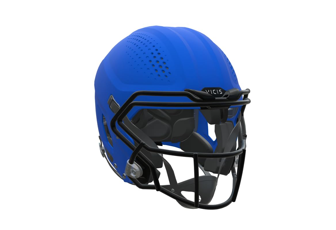 League Outfitters Zero2 Adult Football Helmet with Facemask, Matte Royal Blue - XL