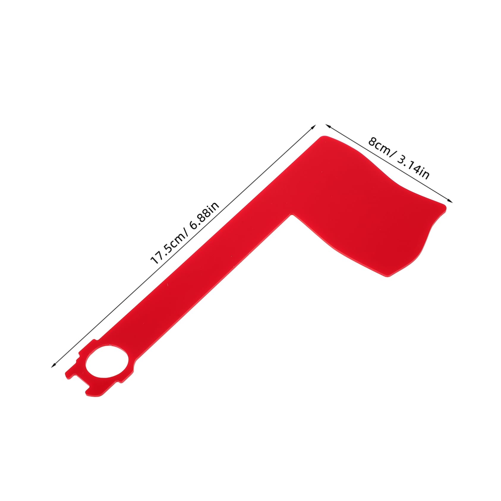 VICASKY Modern Acrylic Mailbox Flag Replacement Kit with Rotatable Red Flag Durable Easy to Maintain Mail Carrier Accessories for Home Office Classroom