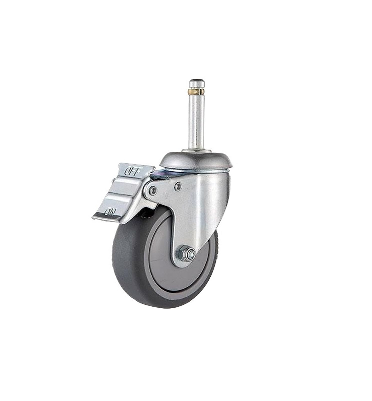 MXXDMOPD 4 Pieces/lot 3 inch Hotel Reception Dining cart casters Trolley Bowl Accessories(F-brake Wheel)