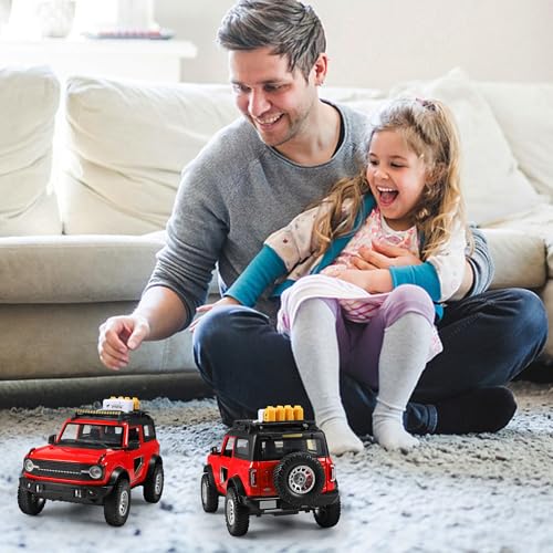 Image of Ford Bronco 1:24 Diecast Truck, Pull-Back Car Toy, Children's Gift, Red