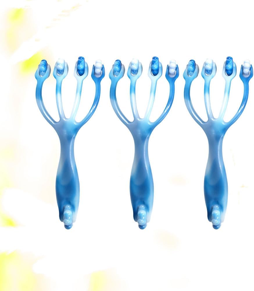 Healifty Handheld Four Claws Roller Massager 7.48 Inch Compact Muscle Massage Tool for Neck Foot Body Head Relief Portable Design - Image 8