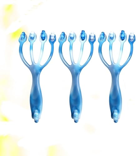 Miniatura 8 de Healifty Rodillo de masaje de cuatro garras de 7.5 pulgadas, herramienta de masaje muscular de mano para cuello, espalda, piernas y alivio del dolor