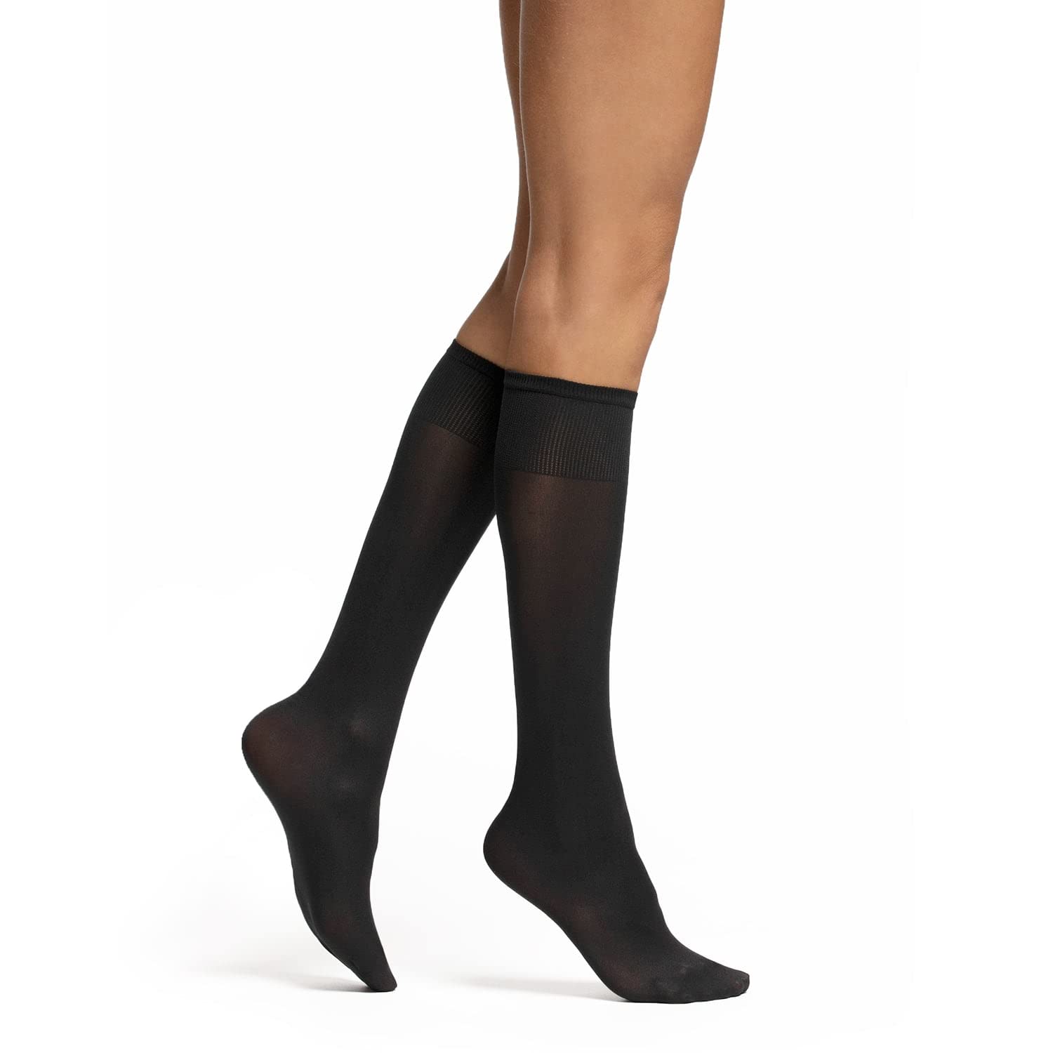 LIEMIPompea Microfibre Knee Socks 50 Denier One Size with 2 to 6 Pairs