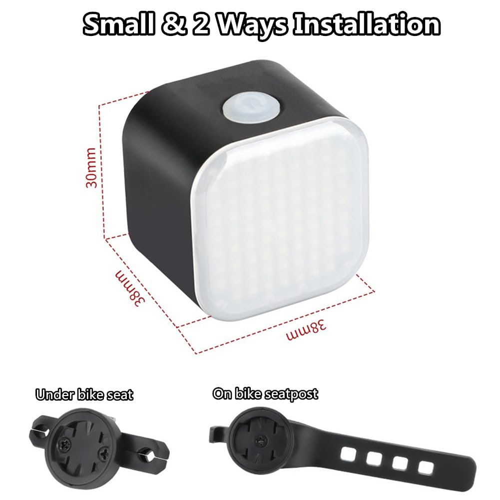 Luci Bicicletta LED, Luce Bici 500 Lumen Fanale Anteriore E Posteriore - 12