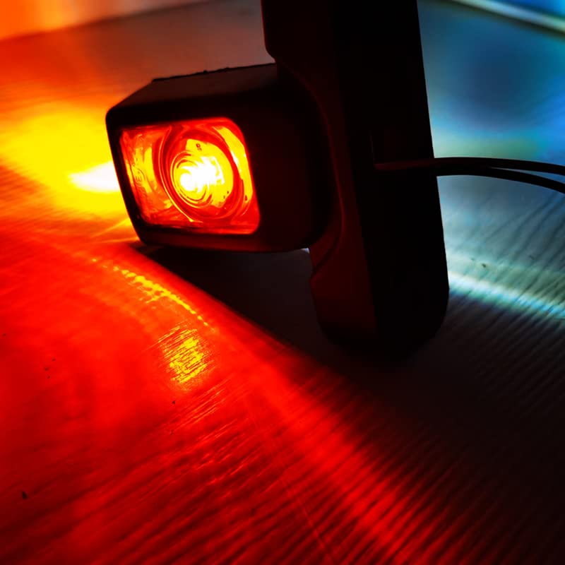 10-30 V Truck per Camion per Automobili Caravan Furgone 3 Faccia Rossa Ambra Rosso 4 Marcatore A LED Light Contorno Lampexternal Lampexternal 24V,Single