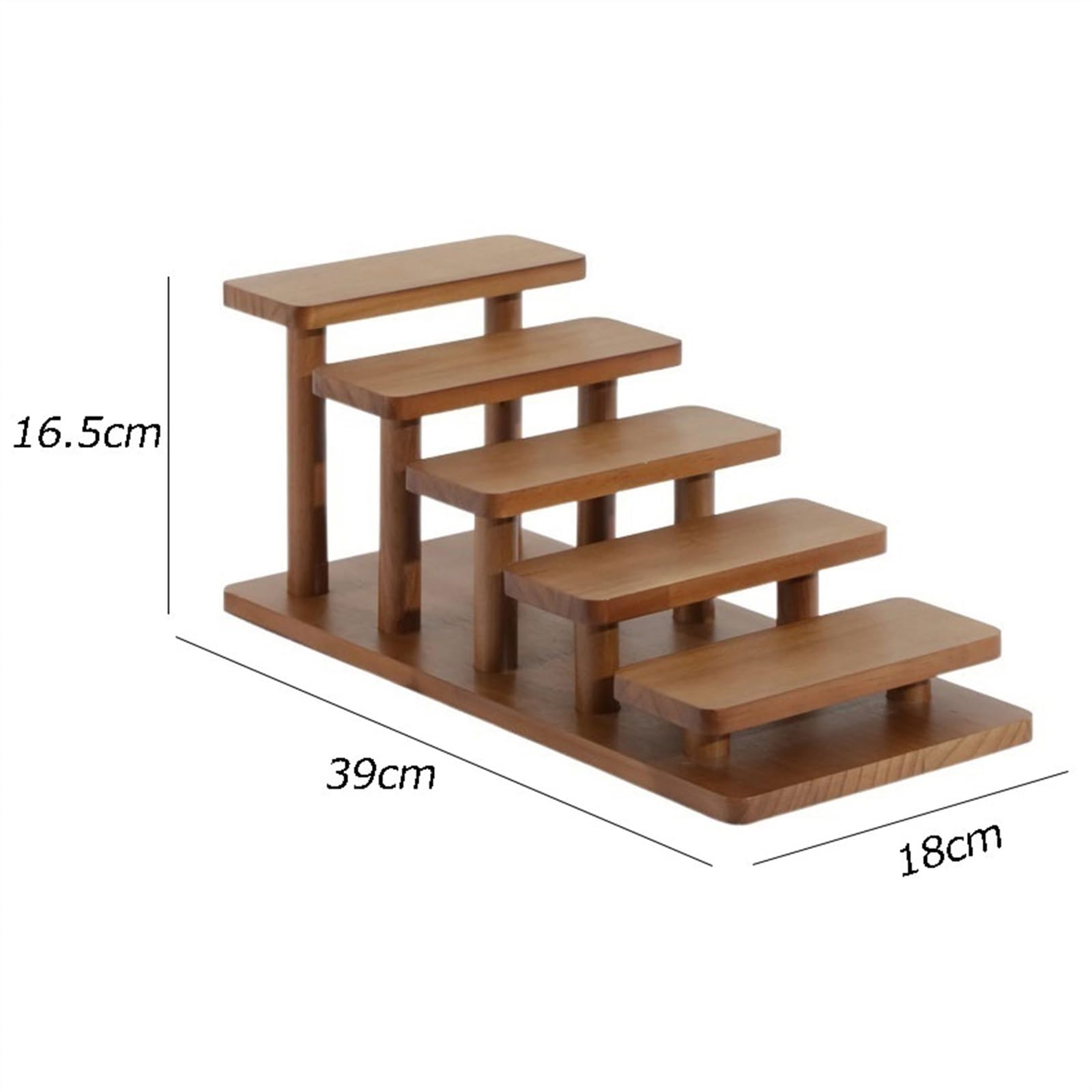 Soporte para Gafas Escalera de escritorio de madera, Estante de presentación de joyería, bandeja de joyería, accesorios de exhibición, estantes de almacenamiento de joyería for gafas Exhibición de Gaf