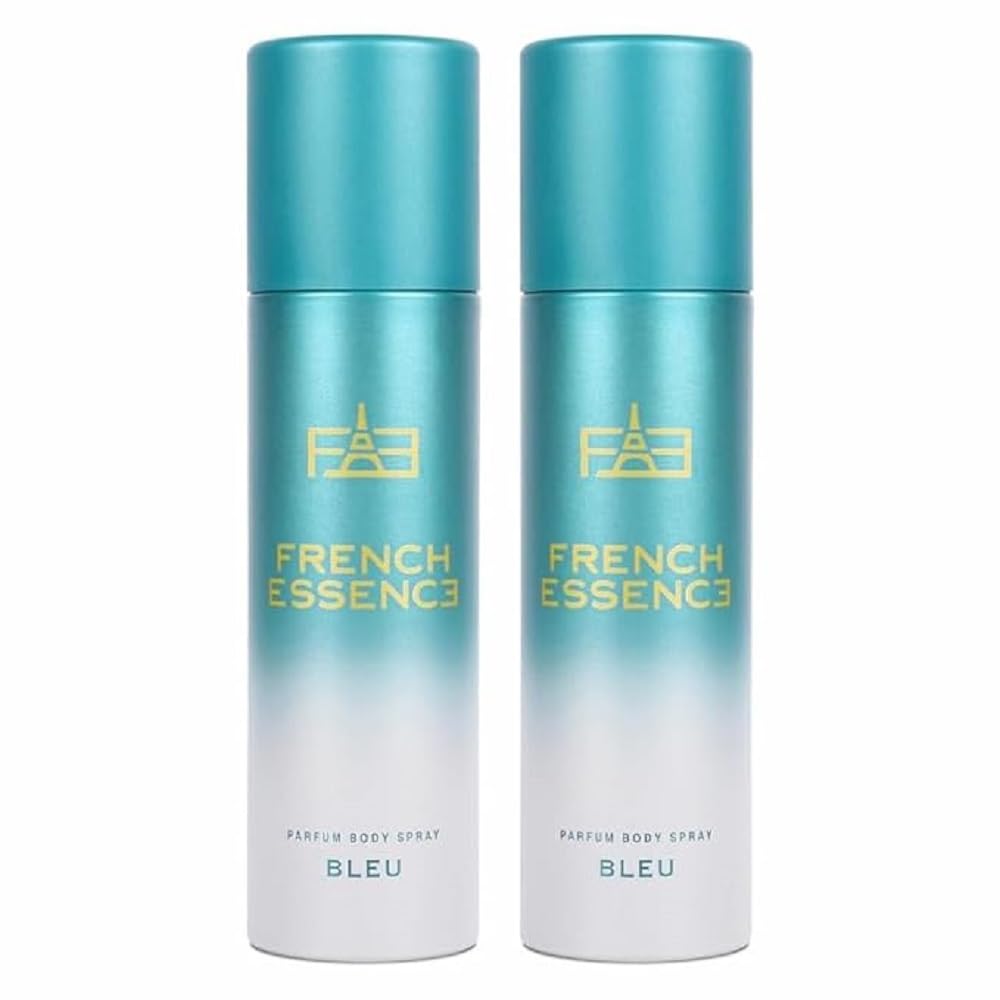 FRENCH ESSENCE Deodorant Spray Perfume/Deodorant for men/Men Deo/Body Spray for men,Long Lasting Fragrance, Fresh Scent No Gsa Deo (Bleu) 120Ml Each - Pack of 2-image-39