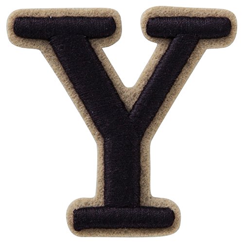 Emblème de fer alphabet Y Minoda écusson métallique relief 3D