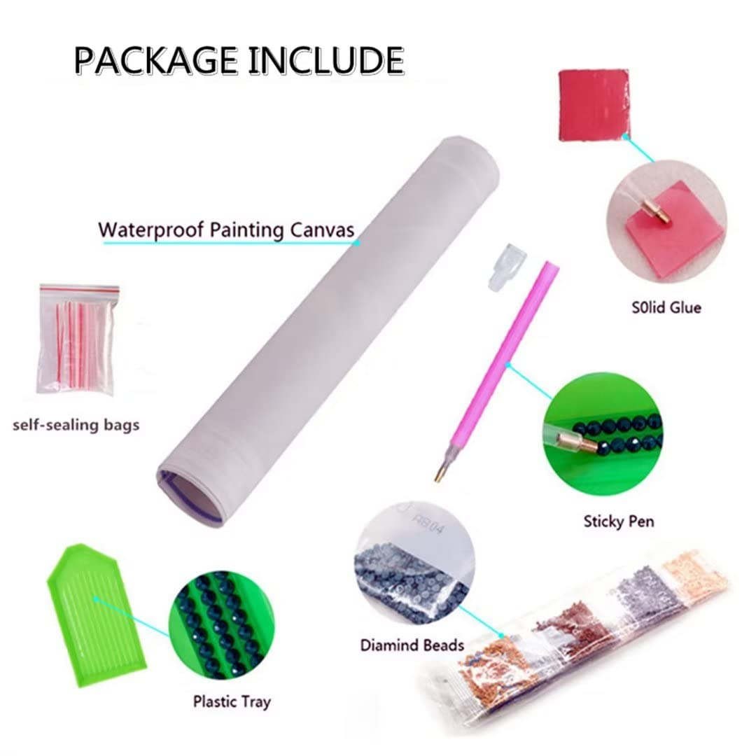 Diamond Painting Kit Golden Gate Bridge – Komplettset Mit Harz-Steinen & Werkzeug | DIY Leinwand-Kunst Für Home Decor