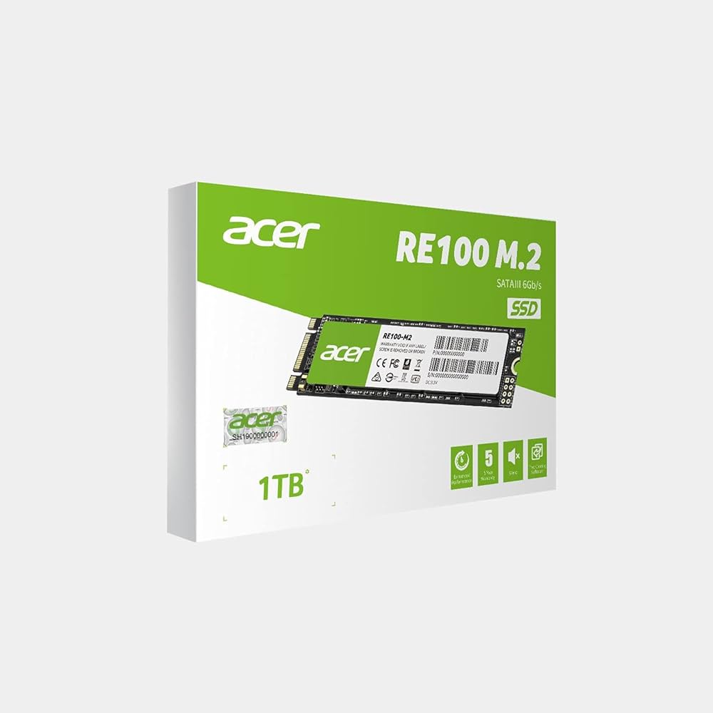 acer RE100 M.2 SATA 1TB SSD 新品未開封品 Amazon | Acer RE100-M2-1TB SATA M.2 2280 3D NAND 最大560MB/s