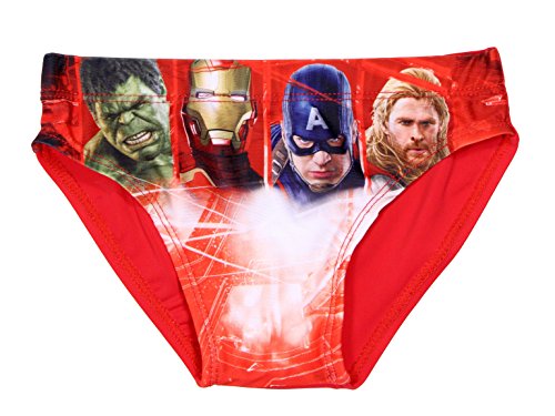 Avengers Official Boys Swimming Briefs 6Years Red