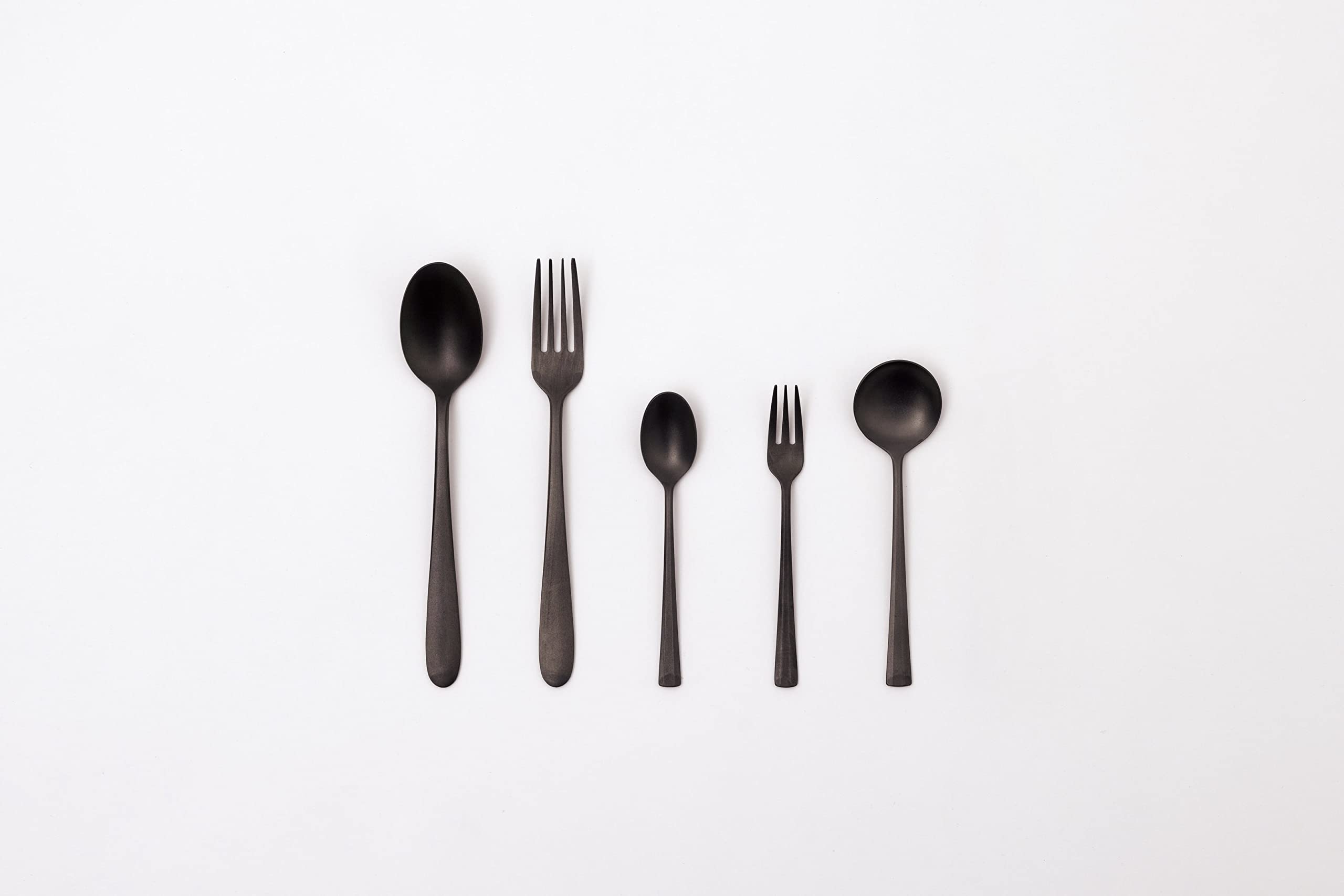 Amazon | 96【 KURO 】BLACK Stainless&Steel スプーン フォーク  