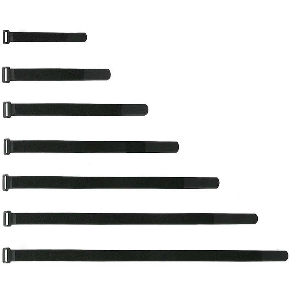 5/10Pcs Reusable Fastening Cable Securing Straps Hook and Loop Cable Ties Nylon Adjustable Fastener Cinch Strap Length 15-60cm-5Pcs-2 x 60cm