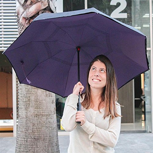 Superbrella Guarda-chuva Invertido Cor Roxo
