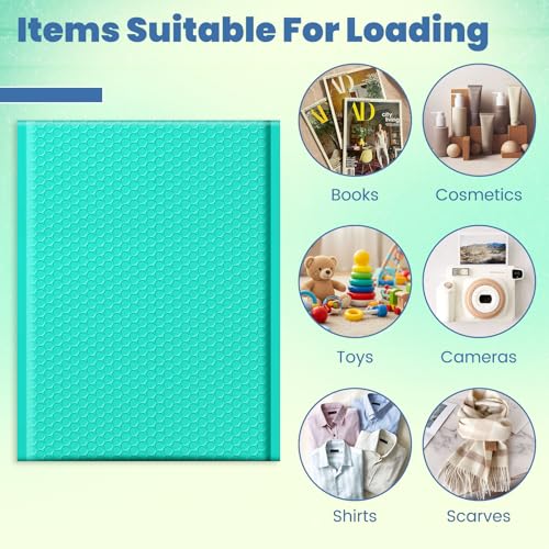Image of Fuxury Bubble Mailers 10x13 Inch Teal 250 Pack, Opaque Padded Envelopes for Clothing, Books, Makeup & Accessories, Self Seal Shipping Bags for Small Business