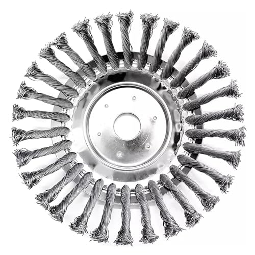 AceFox 8'' Wired Trimmer Blade Weed Eater, Weed Eater Trimmer Head, Steel Wire Brush Cutter Trimmer Head for Landscapes, Grass Trimming