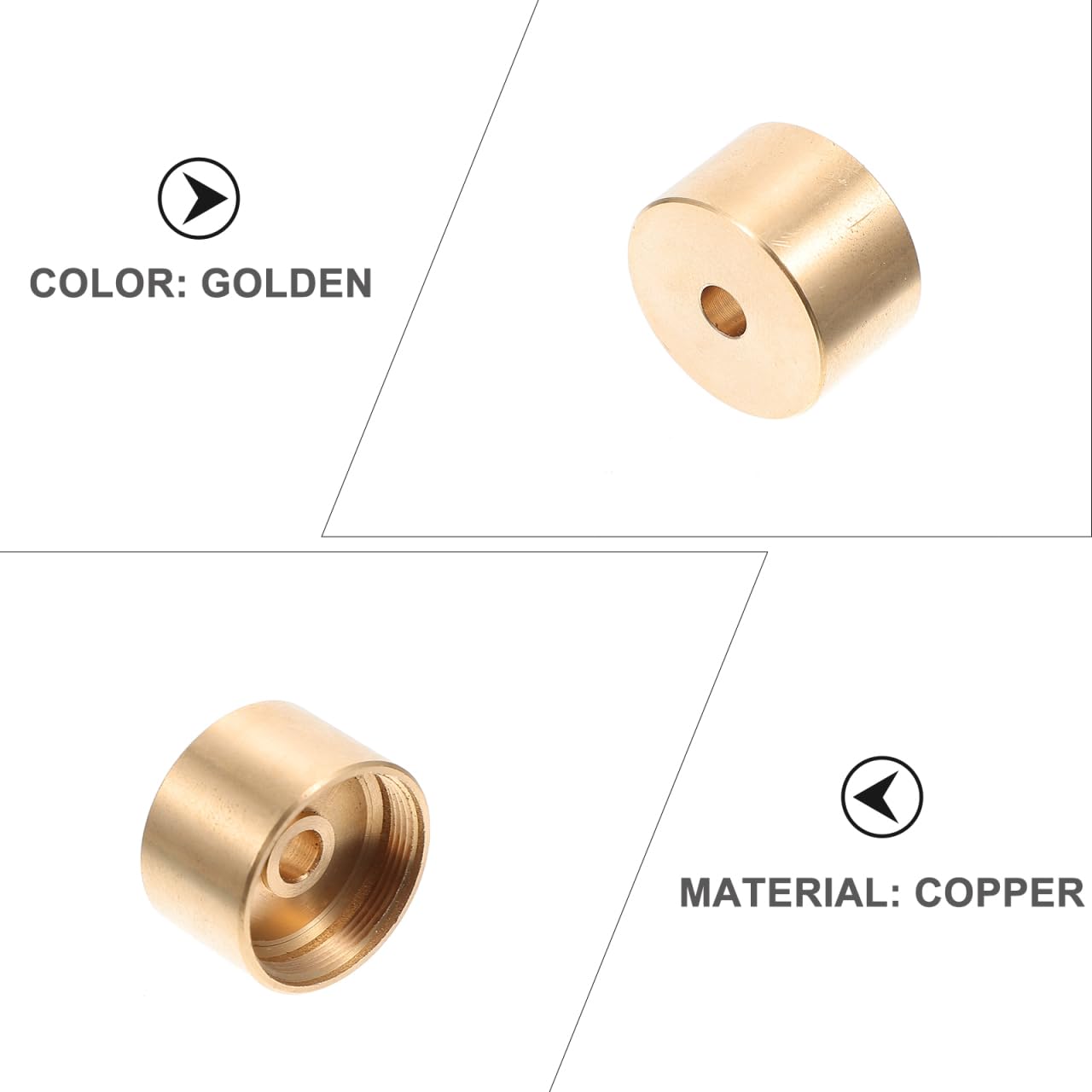 Cubiertas De Botones De Trompeta De Cobre Dorado Juego De Tapas Para Pistones Accesorios Para Instrumentos Musicales Con InstalacióN FáCil Y DiseñO Elegante