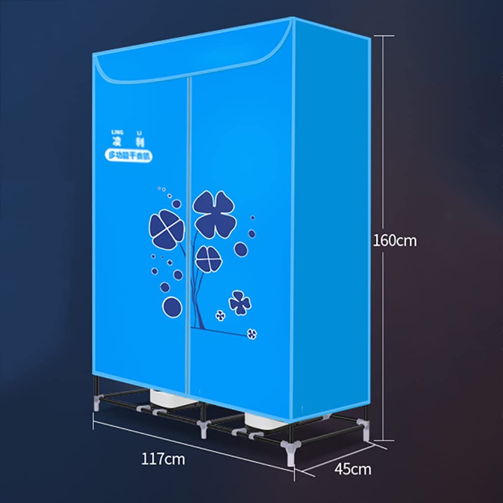 2300W/2400W Asciugatrice Elettrica Domestica Grande capacità 50kg Lavanderia Umida Interna Armadio per Asciugatura ad Aria Calda (Color : 2300W-Single Host-A)