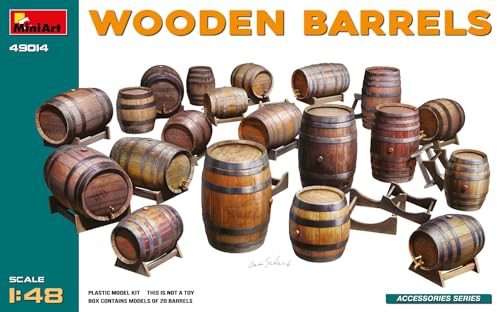 Miniart 1:48 - Wooden Barrels, White - Image 4