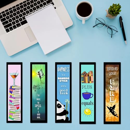 Image of Posternet Bookmarks For Book Lovers Set Of 10 Pcs Designed Quotes Theme Printed Bookmark (Set Of 15 Pcs)