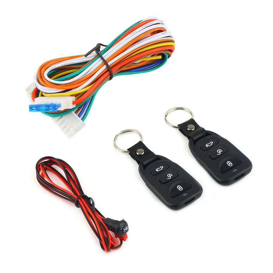 Car Auto Remote Central Kit Door Lock Locking Vehicle Keyless Entry System with Remote Controller Car Styling Accessories - (Color Name: Black)