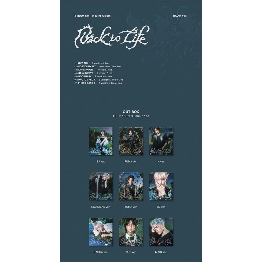 Amazon.co.jp: &TEAM - [BACK TO LIFE] KR ALBUM (ROAR ver.) 韓国盤