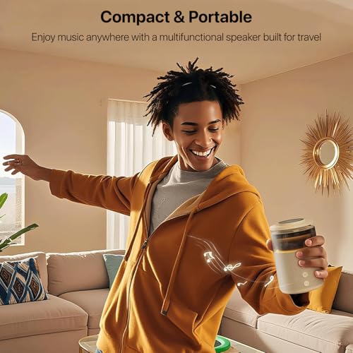 Image of eller sante 4in1 Bluetooth Speaker 15W Magnetic Mag-Safe Wireless Charger for iPhone 17 /16 /15 /14 /13 /12 Series,iwatch, Airpods Fast Charging Dock Phone Stand with Night Light & Music Sound