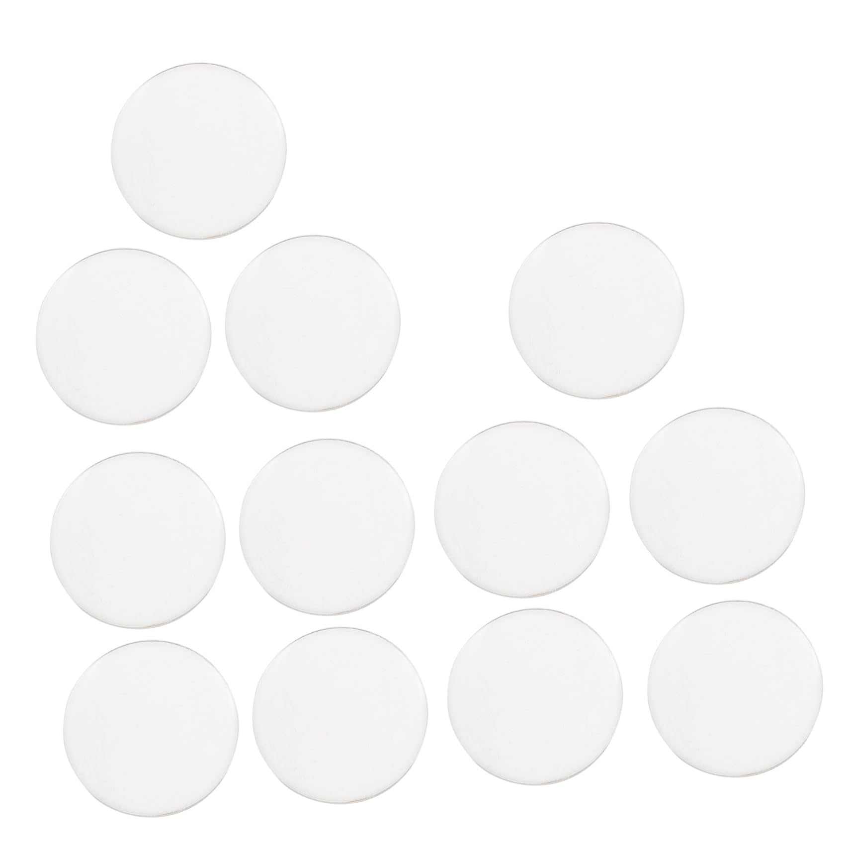 SOLUSTRE 12pcs Magnifier Portable Transparent Optical Lens Magnifying Lamp Camera Lens Clear Optical Lens Watch Lenses Physics for Laboratory Optically Lens 5X Experiment Learning Acrylic