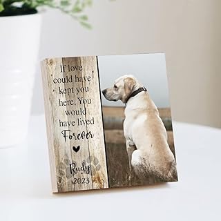 Personalized Dog Memorial Gifts, You Would Have Lived Forever Custom Pet Name Rustic Wood Sign, Dog Memorial or Pet Loss Gifts, Good memories of pets, Pet Memorial Wooden Sign, Dog Loss Photo Plaque