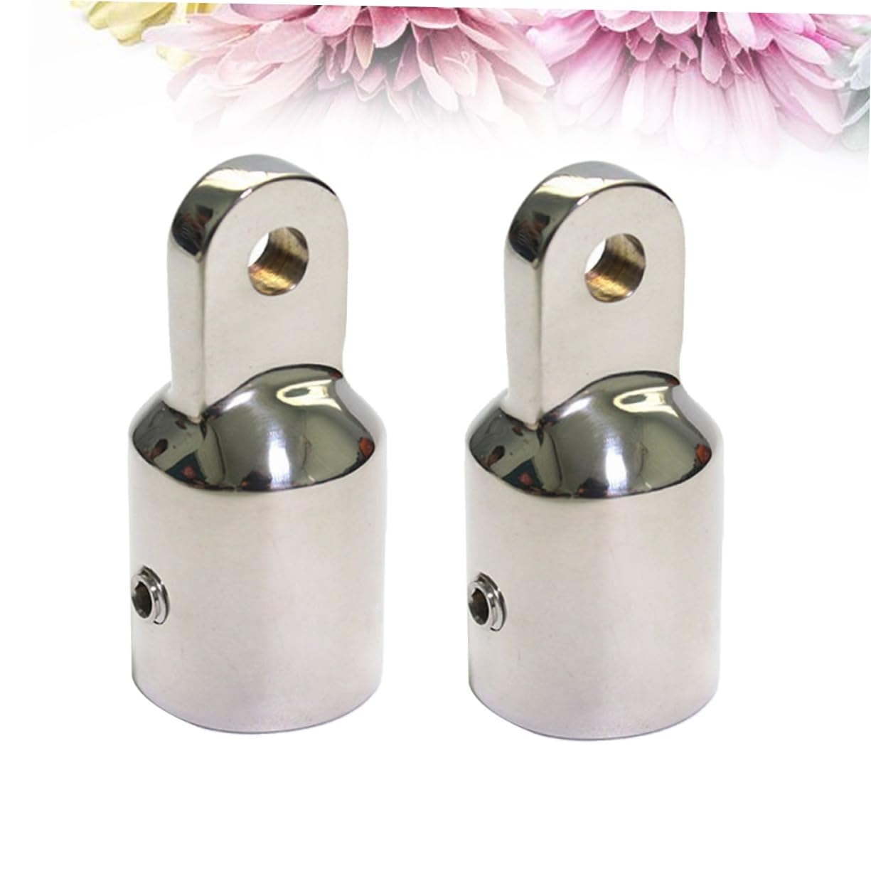 INOOMP 2 Set di Raccordi per Barche E Yacht Terminale per Occhiello da 7/8 Acciaio Inossidabile 316 Lucidato Installazione Resistente 2 Pezzi*2