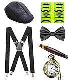 【Multi Anlässe】 Geeignet für Gatsby Themenparty, Art-Deco-Party, 1920s Flapper Party, Mottoparty goldenen 20er, Krimidinner, JGA, Polterabend Retro Stil, Themenabend, Maskerade-Party, Fasching, Karnavel und Foto-Shooting.