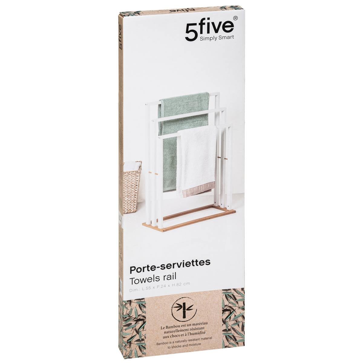 5five - Organiseur 4 Compartiments "naturéo" Blanc - Maison