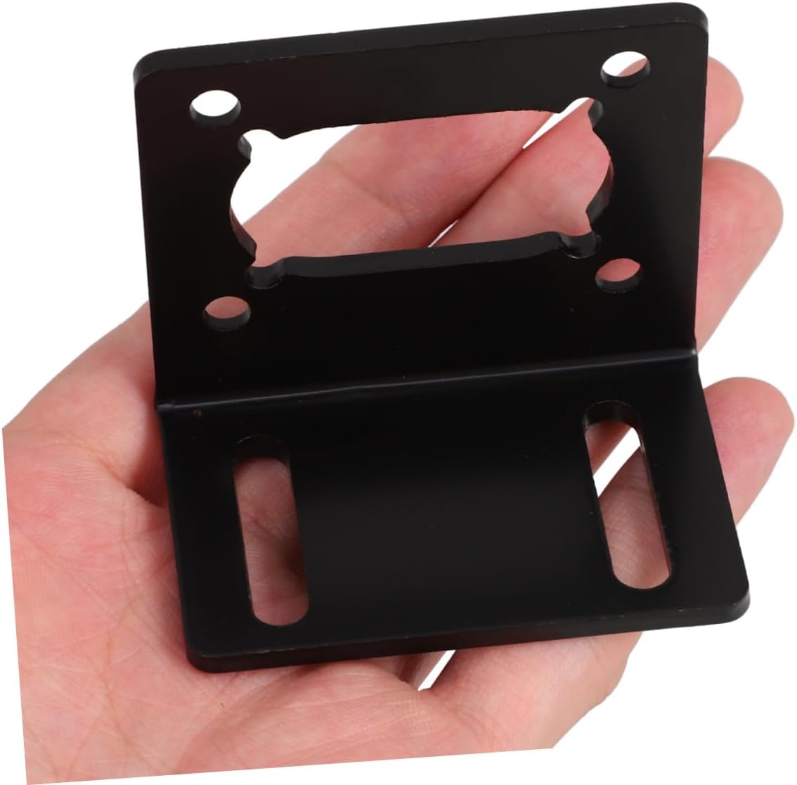 HOMSFOU Motor Mounting Bracket for Gear Motor with Fixed Base Sturdy Mount Holder Suitable for Industrial and DIY Applications