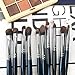 ENERGY Eye Makeup Brush Set Professional Eyeshadow Brush Set 10pcs Make Up Brush Kit for Eye Shader,Eyeliner,Eye Blending,Eye Defining,Eye Brow,Eye Smudged-Nature Hair(Starry Blue)