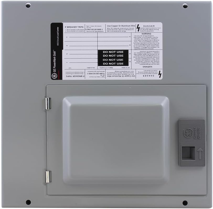 ABB TLM612SCUDP Indoor Load Center • 125A Main Lug Convertible Breaker Panel • 1P3W 120/240 VAC 65 KAIC • Factory Installed Main • UL Listed and ANSI Certified