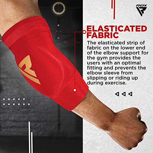 Rdx Elbow Pads, Satra Approved, Muay Thai Mma Kickboxing Sparring Elbow Guard, Martial Arts Striking Protection,Wrestling Basketball Adjustable Mtb Volleyball Compression Padded Sleeve, Men Women #TOP2