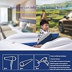 Toddler Travel Bed, Portable Inflatable Toddler Bed | Kids Air Mattress | Kids Travel Bed Blow Up Mattress with Sides, Idea for Road Trip Camping Sleepovers - Image 5