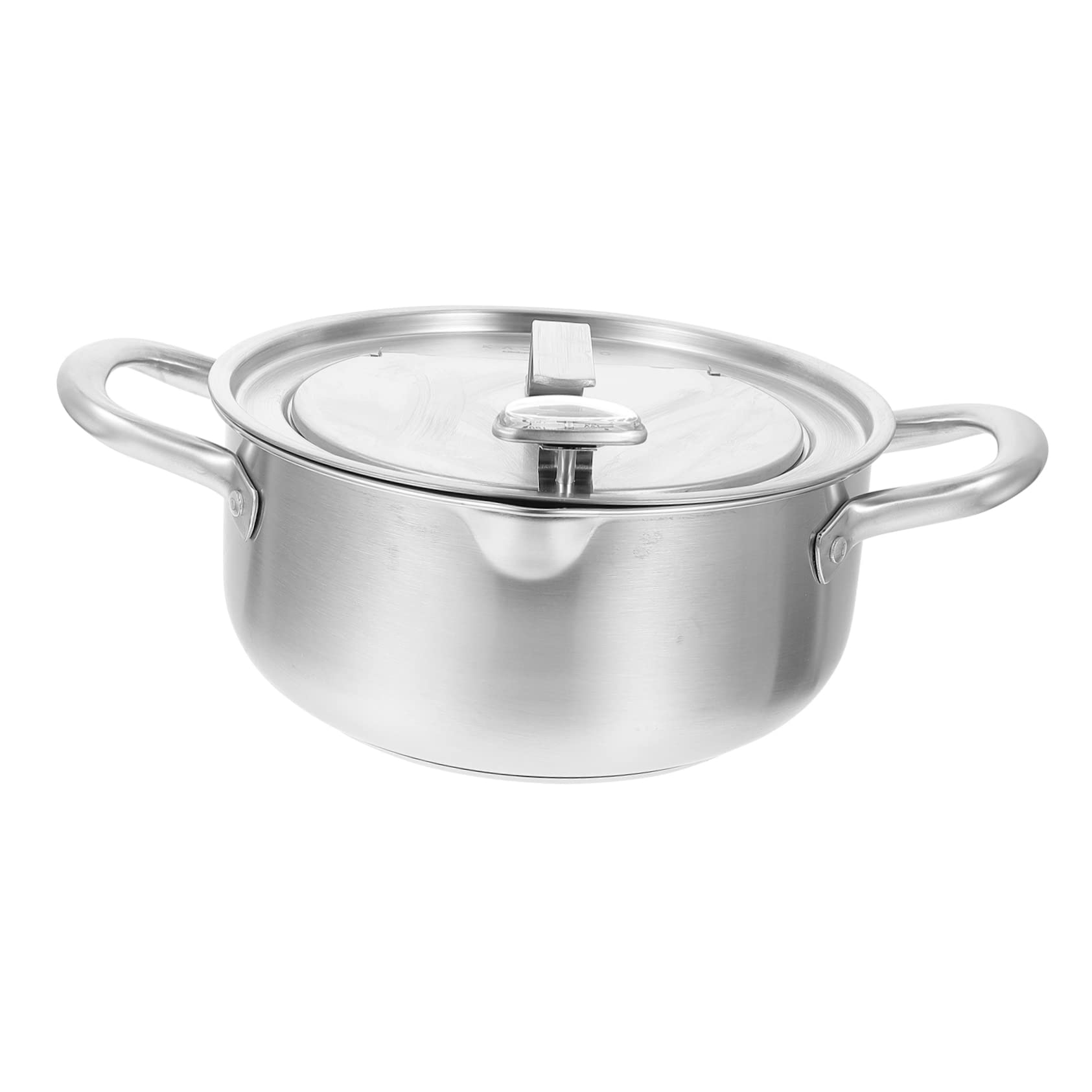 PRETYZOOM Mini Deep Fryer with Temperature Control Steel Fryer Pot Frying Pan Thermometer Perfect for Fast Food Home Kitchen