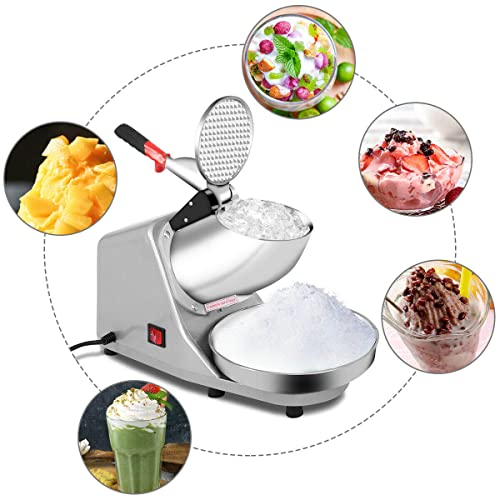 Electric Ice Crusher, Snow Cone Maker with Dual Stainless Steel Blades, Ice Crushing Machine for Home, Restaurant, and Commercial Use - Image 5