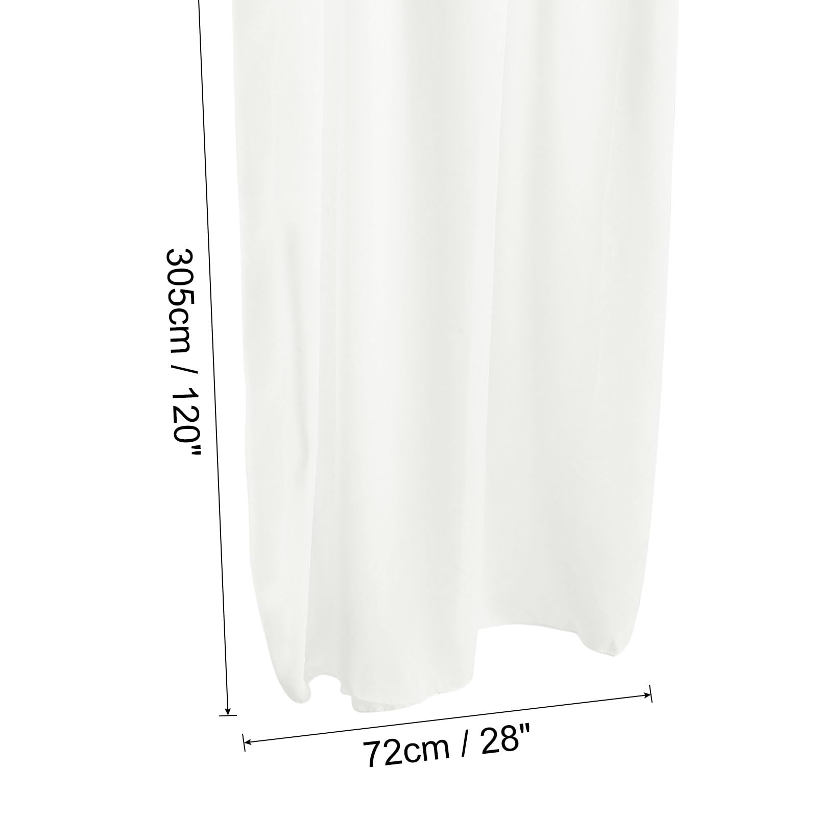 Amazon｜uxcell シフォンテーブルランナー 3 M 72×305 cm 素朴なガーゼ
