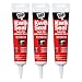 Dap 18001 Kwik Seal Caulk with 5.5-Ounce Tube, White (3 Pack)